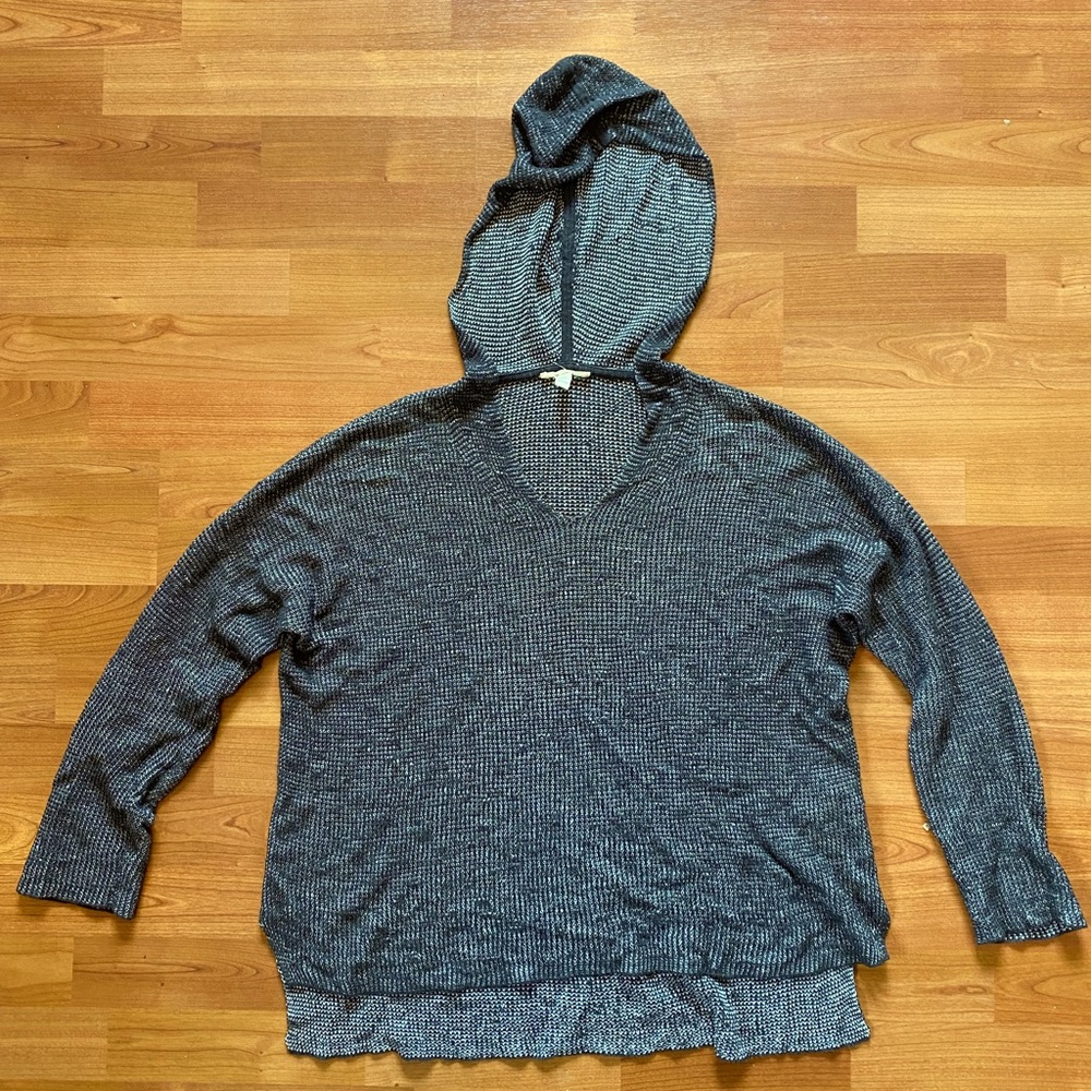 Eileen Fisher Hoodie Lightweight Sweater